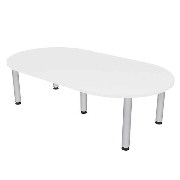 45.25 in W, 84 in L, 29 in H, Engineered Wood Top, White